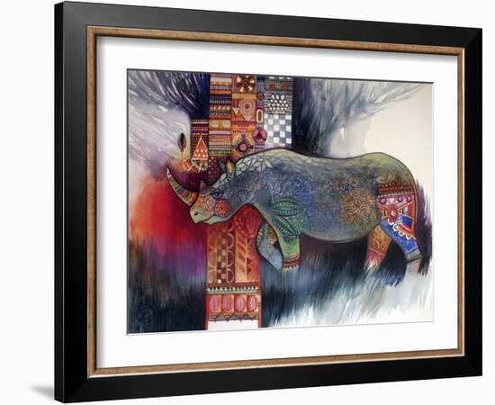 Rhino-Oxana Zaika-Framed Giclee Print