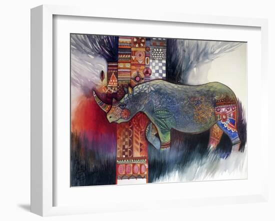 Rhino-Oxana Zaika-Framed Giclee Print