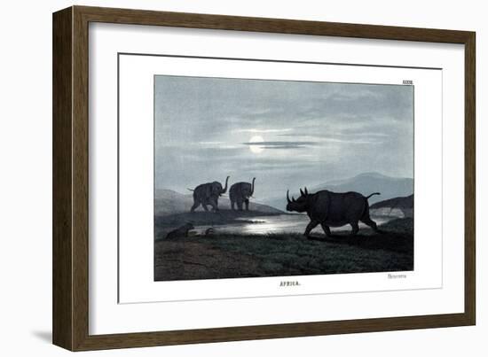 Rhinoceros, 1860-null-Framed Giclee Print