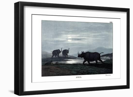 Rhinoceros, 1860-null-Framed Giclee Print