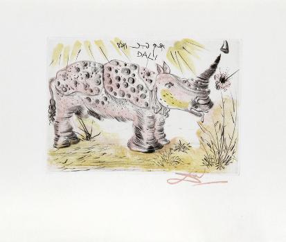 Rhinoceros' Collectable Print - Salvador Dalí 
