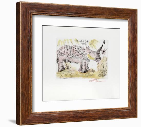 Rhinoceros-Salvador Dalí-Framed Collectable Print