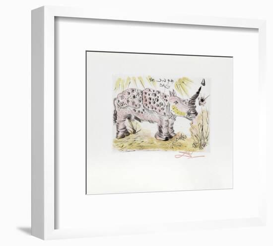 Rhinoceros-Salvador Dalí-Framed Collectable Print