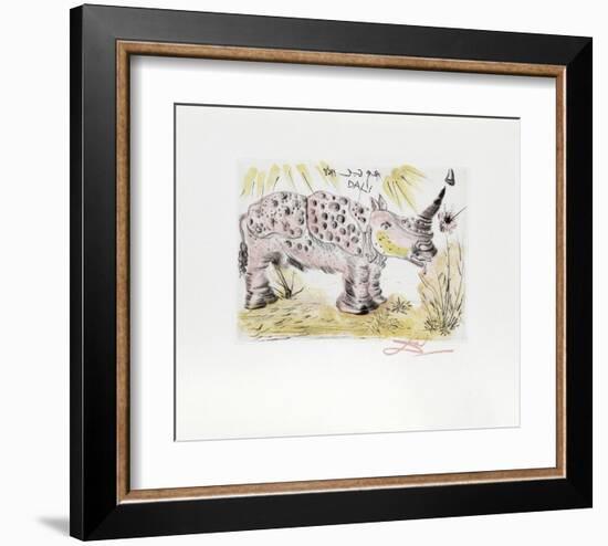 Rhinoceros-Salvador Dalí-Framed Collectable Print