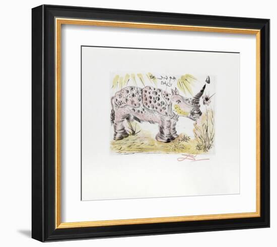 Rhinoceros-Salvador Dalí-Framed Collectable Print