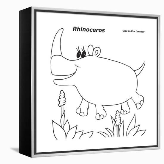 Rhinoceros-Olga And Alexey Drozdov-Framed Premier Image Canvas