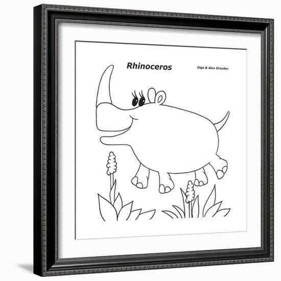 Rhinoceros-Olga And Alexey Drozdov-Framed Giclee Print