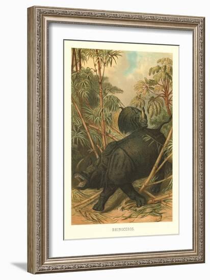 Rhinoceros-null-Framed Art Print