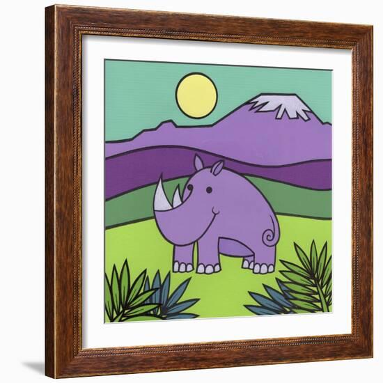 Rhinoceros-Denny Driver-Framed Giclee Print