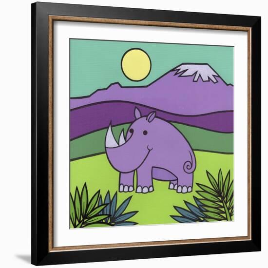 Rhinoceros-Denny Driver-Framed Giclee Print