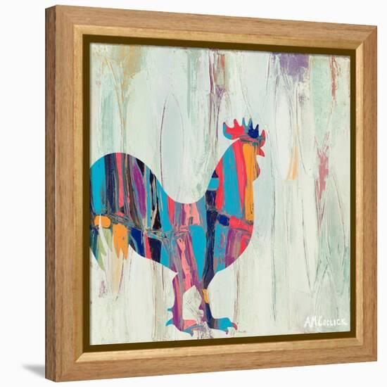 Rhizome Rooster-Ann Marie Coolick-Framed Stretched Canvas