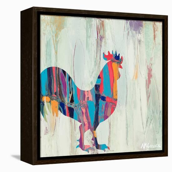 Rhizome Rooster-Ann Marie Coolick-Framed Stretched Canvas