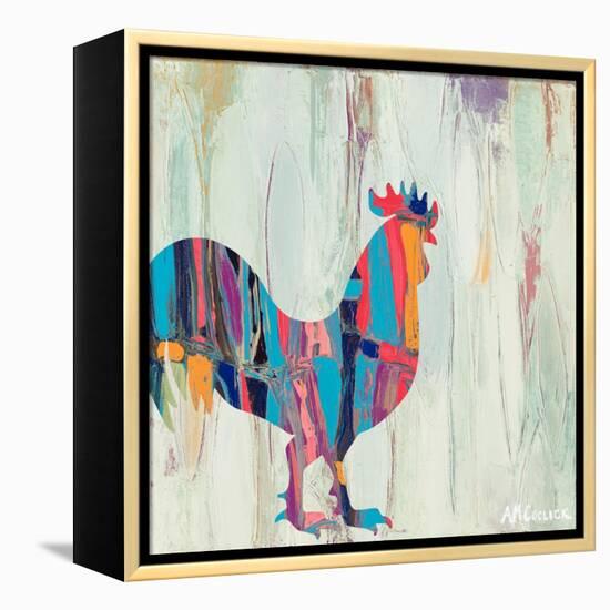 Rhizome Rooster-Ann Marie Coolick-Framed Stretched Canvas