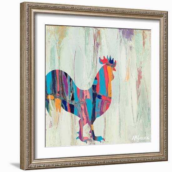 Rhizome Rooster-Ann Marie Coolick-Framed Art Print