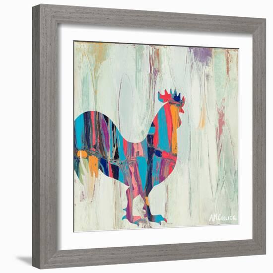 Rhizome Rooster-Ann Marie Coolick-Framed Art Print