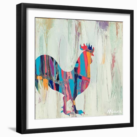 Rhizome Rooster-Ann Marie Coolick-Framed Art Print