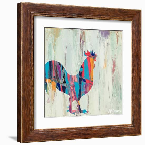 Rhizome Rooster-Ann Marie Coolick-Framed Art Print