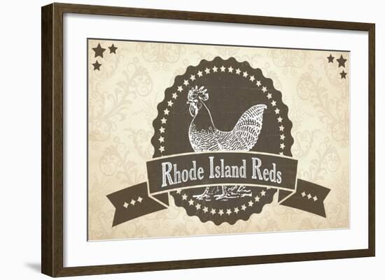 Rhode Island Reds 3-null-Framed Giclee Print