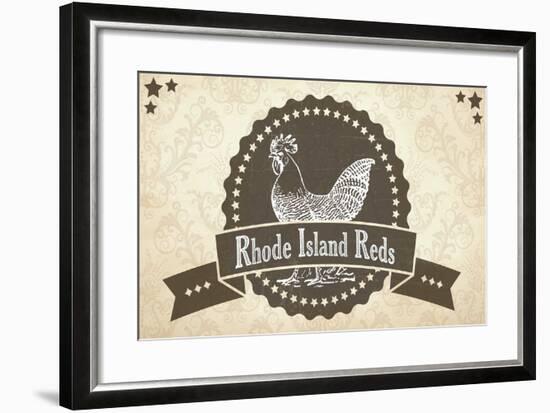 Rhode Island Reds 3-null-Framed Giclee Print