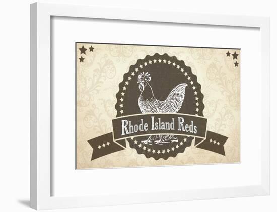 Rhode Island Reds 3-null-Framed Giclee Print