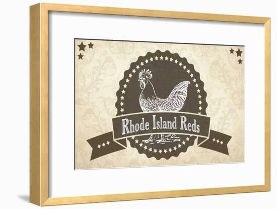 Rhode Island Reds 3-null-Framed Giclee Print