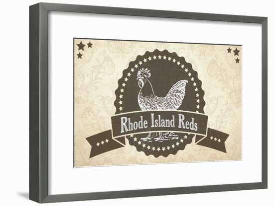 Rhode Island Reds 3-null-Framed Giclee Print