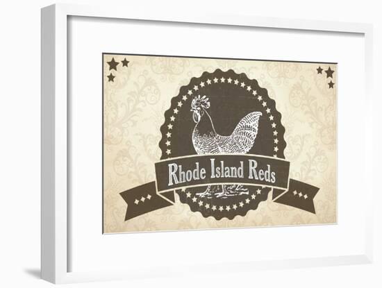 Rhode Island Reds 3-null-Framed Giclee Print
