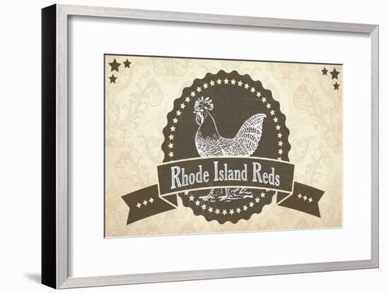 Rhode Island Reds 3-null-Framed Giclee Print