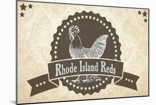 Rhode Island Reds 3-null-Mounted Giclee Print