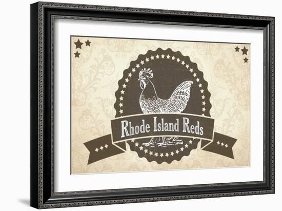 Rhode Island Reds 3-null-Framed Giclee Print