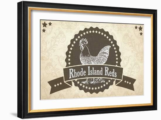 Rhode Island Reds 3-null-Framed Giclee Print