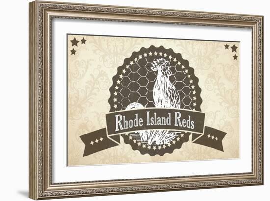 Rhode Island Reds 5-null-Framed Giclee Print