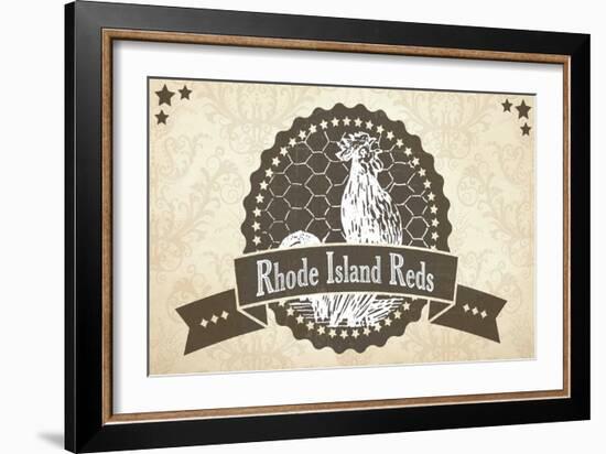 Rhode Island Reds 5-null-Framed Giclee Print