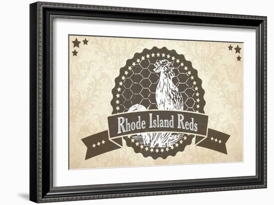 Rhode Island Reds 5-null-Framed Giclee Print