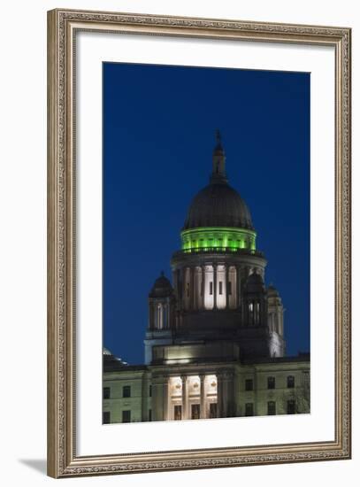 Rhode Island State Capitol at Dusk, Providence, Rhode Island, 03.18.2014-Joseph Sohm-Framed Photographic Print