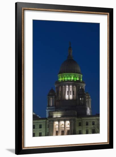 Rhode Island State Capitol at Dusk, Providence, Rhode Island, 03.18.2014-Joseph Sohm-Framed Photographic Print