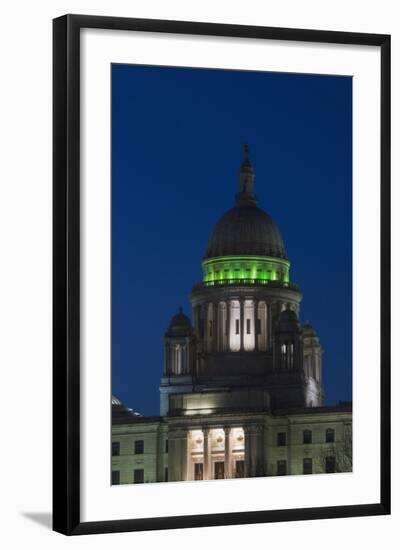 Rhode Island State Capitol at Dusk, Providence, Rhode Island, 03.18.2014-Joseph Sohm-Framed Photographic Print