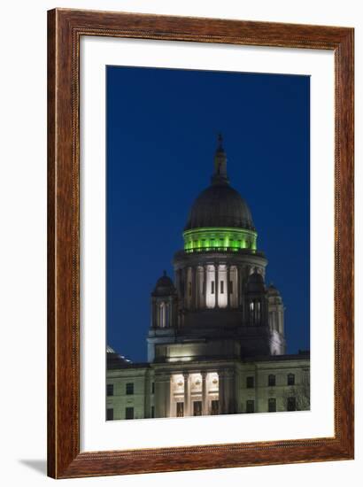 Rhode Island State Capitol at Dusk, Providence, Rhode Island, 03.18.2014-Joseph Sohm-Framed Photographic Print