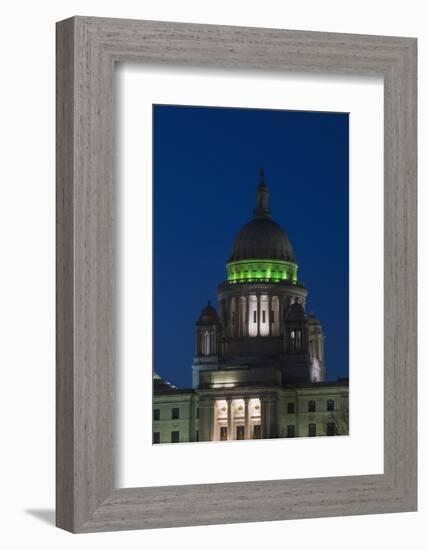 Rhode Island State Capitol at Dusk, Providence, Rhode Island, 03.18.2014-Joseph Sohm-Framed Photographic Print