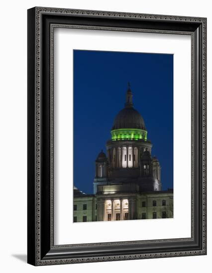 Rhode Island State Capitol at Dusk, Providence, Rhode Island, 03.18.2014-Joseph Sohm-Framed Photographic Print