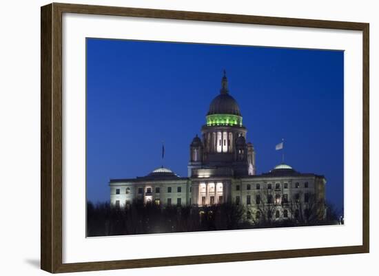 Rhode Island State Capitol at Dusk, Providence, Rhode Island, 03.18.2014-Joseph Sohm-Framed Photographic Print