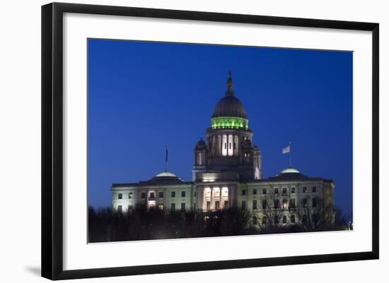 Rhode Island State Capitol at Dusk, Providence, Rhode Island, 03.18.2014-Joseph Sohm-Framed Photographic Print