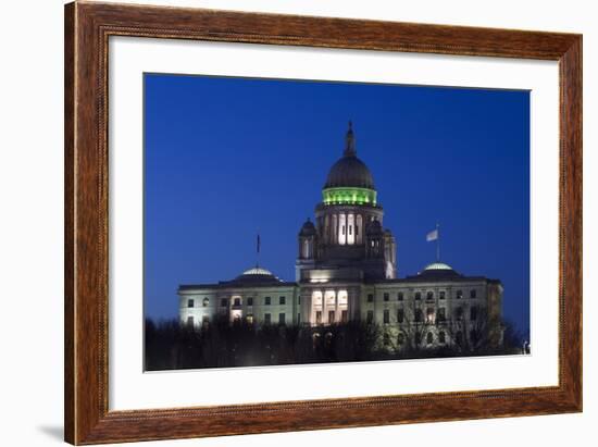 Rhode Island State Capitol at Dusk, Providence, Rhode Island, 03.18.2014-Joseph Sohm-Framed Photographic Print