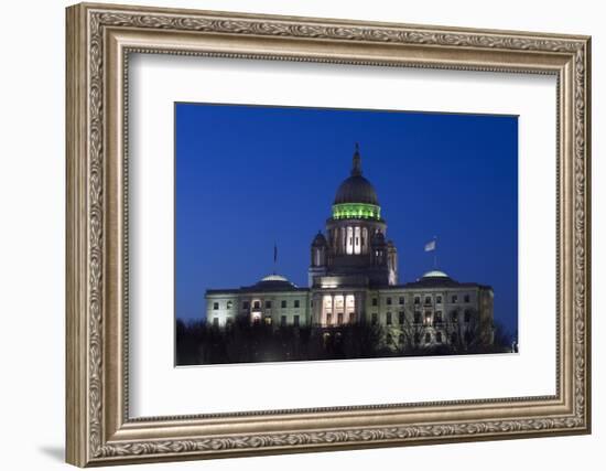 Rhode Island State Capitol at Dusk, Providence, Rhode Island, 03.18.2014-Joseph Sohm-Framed Photographic Print