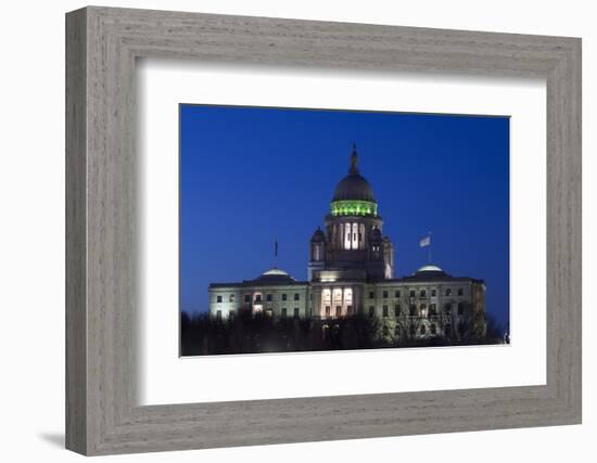 Rhode Island State Capitol at Dusk, Providence, Rhode Island, 03.18.2014-Joseph Sohm-Framed Photographic Print