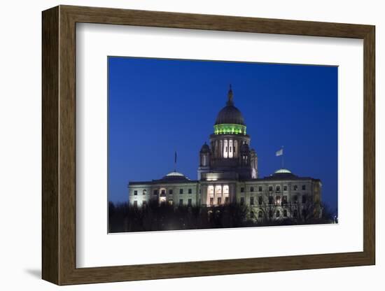 Rhode Island State Capitol at Dusk, Providence, Rhode Island, 03.18.2014-Joseph Sohm-Framed Photographic Print