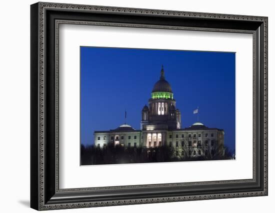 Rhode Island State Capitol at Dusk, Providence, Rhode Island, 03.18.2014-Joseph Sohm-Framed Photographic Print