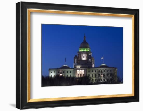 Rhode Island State Capitol at Dusk, Providence, Rhode Island, 03.18.2014-Joseph Sohm-Framed Photographic Print