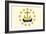 Rhode Island State Flag-Lantern Press-Framed Art Print