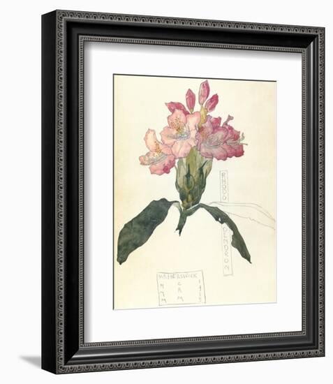 Rhodendron-Charles Rennie Mackintosh-Framed Premium Giclee Print